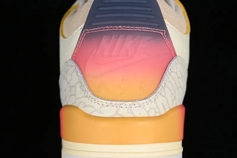 All categories Air Jordan Jordan series basketball shoes Air Jordan 3 cost-effective version J.Balvin x Air Jordan 3 Retro AJ3 Joe 3 rainbow gradient FN0344-901